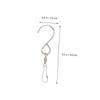 MUCKLILY 8-Piece Stainless Steel S-Hooks for Kitchen and Display, Rotating and Rust-Resistant view 2