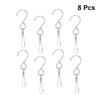 MUCKLILY 8-Piece Stainless Steel S-Hooks for Kitchen and Display, Rotating and Rust-Resistant view 4