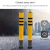 KUANGGE Yellow Steel Security Bollards with Anchor Bolts, Reflective Band, 6-Pack view 2