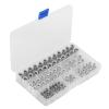Brrnoo 100-Piece Rivet Nut Set, M4 M5 M6 M8 Aluminum Flat-Head Threaded Inserts view 4
