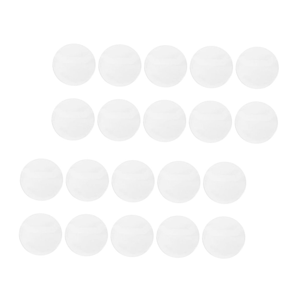TOYANDONA 20-Piece Round PVC Badge Covers, 75 mm