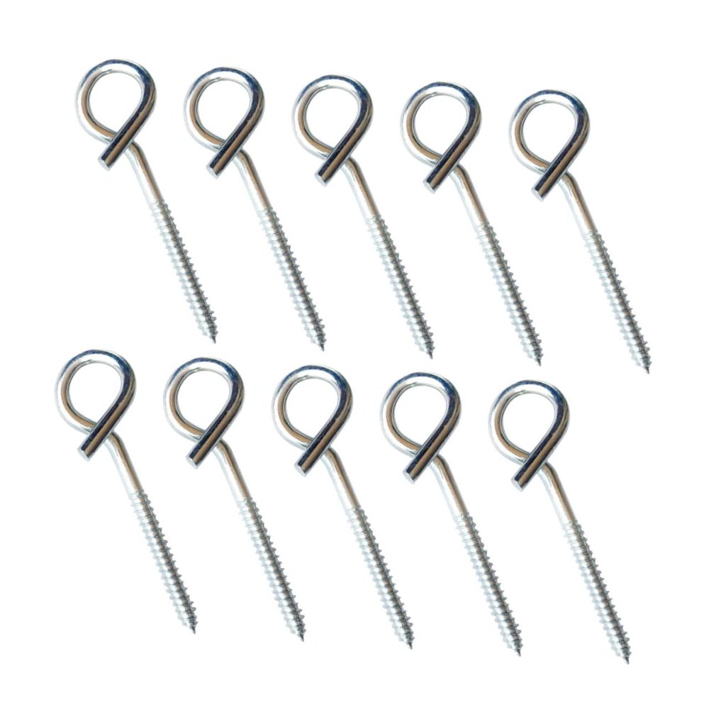 Gatuida Stainless Steel Screw Hooks, 10-Pack, for Walls and Home