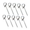 Gatuida Stainless Steel Screw Hooks, 10-Pack, for Walls and Home view 1