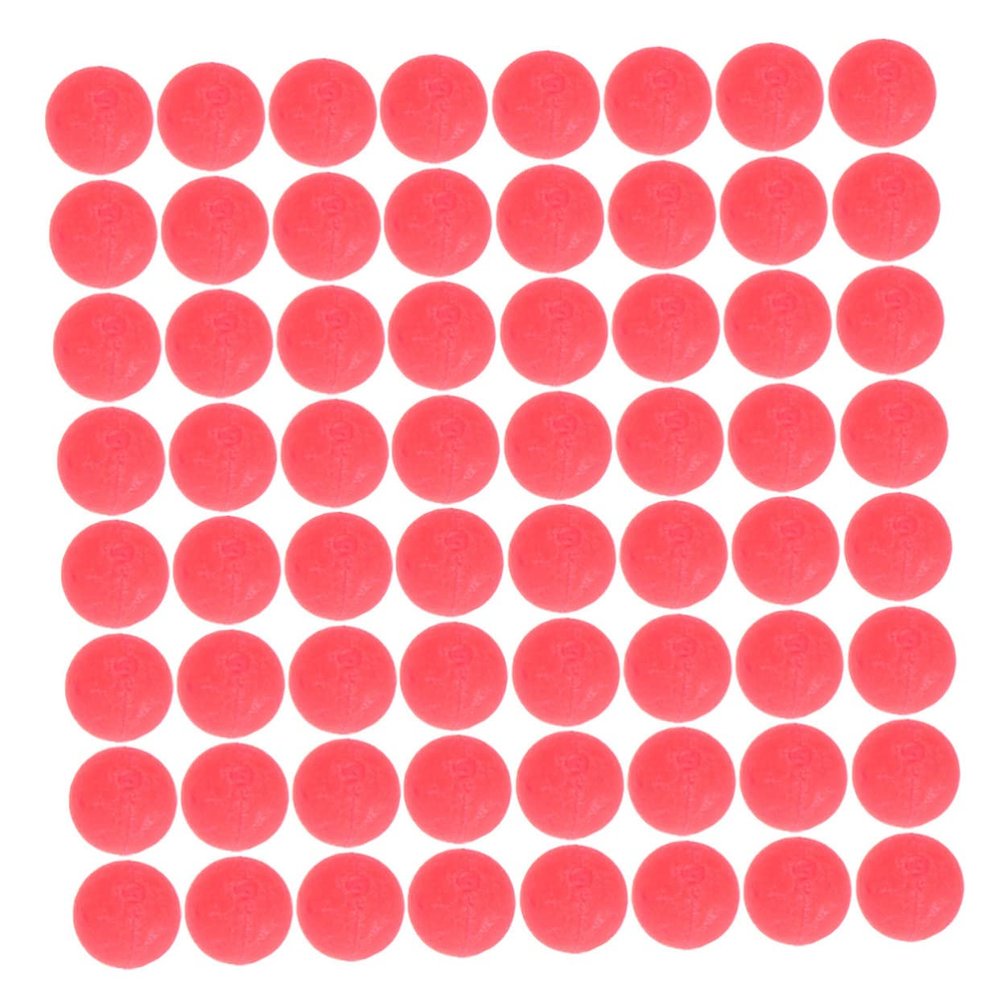 INOOMP Red Foam Ball-Shaped Fishing Floats, 100-Pack