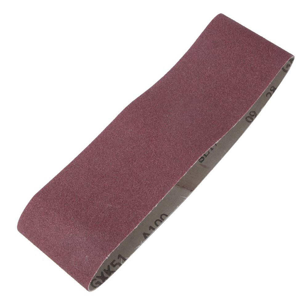 Brrnoo 10-Pack 533 x 75 mm Belt Sanding Belts, Grit 40–180