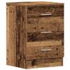 qohoio Nightstand, 38 x 35 x 55 cm, Reclaimed Wood Look, Engineered Wood view 2