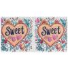 Valentine's Day Florals Peach True Love Heart 3-Ring Binder, 1.5 in, Pocket Cover, 1/2 Pack view 2