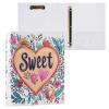 Valentine's Day Florals Peach True Love Heart 3-Ring Binder, 1.5 in, Pocket Cover, 1/2 Pack view 3