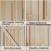 Solid Wood Café Saloon Doors for Bar or Kitchen, White, 70–80 cm view 4