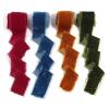 AQXYWQLL Handmade Frayed-Edge Velvet Suede Fabric Ribbon, Olive Green view 2
