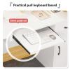 Wood Reception Desk with Lockable Filing Cabinet and Checkout Counter view 4