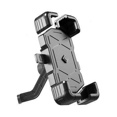 YHNQFB Motorcycle Phone Holder for Kawasaki Vulcan S 2015–2024, Black Rearview Mirror Style