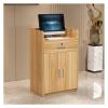 Modern Reception Desk with Cash Register, Office Computer Station for Home, Office, Salon, Spa and Lobby, 60 x 40 x 90 cm view 1