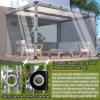 Transparent Waterproof PVC Tarp with Eyelets, Customizable Size, Color, Thickness and Zippers (0.35 mm, 1.5 m x 3.2 m) view 3