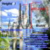 Transparent Waterproof PVC Tarp, Custom-Cut, with Two Zippers, 0.35 mm, 3 m x 7.2 m view 2
