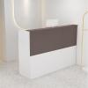 Modern Reception Desk with Lockable Drawer and Open Shelves for Supermarkets and Convenience Stores view 1