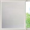 Frosted Window Privacy Film 120 x 900 cm, Static Cling, No Adhesive, Reusable, Slatted Pattern view 1