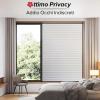 Frosted Window Privacy Film 120 x 900 cm, Static Cling, No Adhesive, Reusable, Slatted Pattern view 2