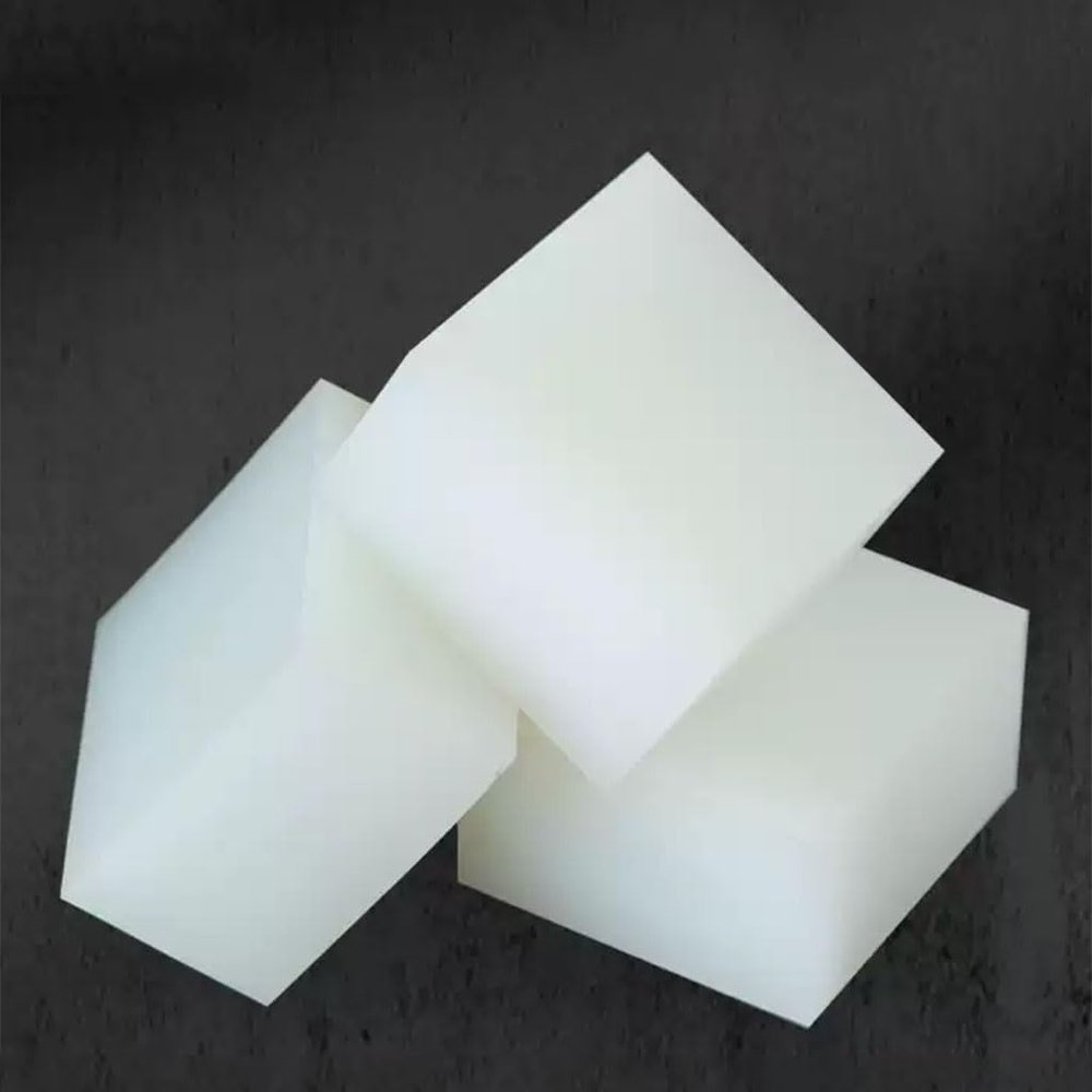4-Piece White Square Silicone Rubber Sheet, 50 x 50 mm, 28 mm Thick, Shock-Absorbing Pad, Gasket Material (50 x 50 x 8 mm)