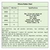 4-Piece White Square Silicone Rubber Sheet, 50 x 50 mm, 28 mm Thick, Shock-Absorbing Pad, Gasket Material (50 x 50 x 8 mm) view 2