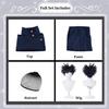 bbganlian Jujutsu Kaisen Fushiguro Megumi Cosplay Costume Outfit, Gojo Satoru Role-Play Uniform Set with Wig for Men (S) view 2