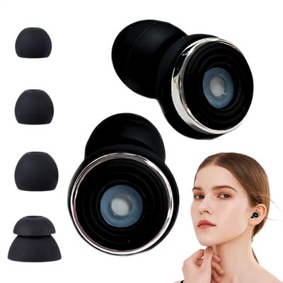 Reusable Silicone Noise-Reducing Earplugs for Sleep, Travel, and Work