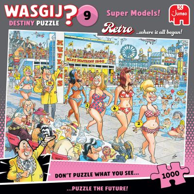 Wasgij Retro Destiny 9 Super Models – 1,000-Piece Adult Puzzle