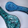 Blue & Turquoise Ceramic Spoon Rest, Handmade Spoon Holder for Stovetop, Tea Bag Holder, Kitchen Utensil Holder, Gift for the Home view 3