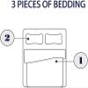 3D Printed Flamingo Duvet Cover Set, 155 x 220 cm view 4