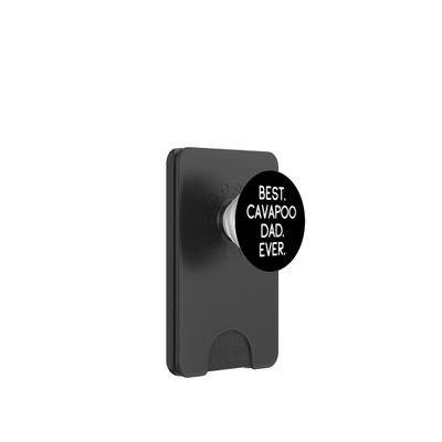 Cavoodle Cavadoodle Cavapoodle Best Cavapoo Dad Ever PopSockets PopWallet for MagSafe
