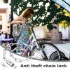 Rrlihjgu Bike Lock, Heavy-Duty Steel Anti-Theft Chain Lock with Keys view 2