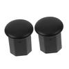 BESPORTBLE Hockey Stick End Caps, 2-Pack, Black TPE, Octagonal Design view 1