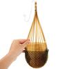 4-Piece Hanging Orchid Pots, Woven Metal Flower Baskets, Yellow view 4