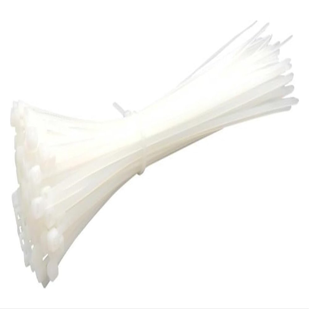 CvbGNJm Premium Nylon Cable Ties, Self-Locking, White