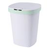 PRETYZOOM Large Green Plastic Trash Can with Push Button and Lid view 1