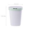 PRETYZOOM Large Green Plastic Trash Can with Push Button and Lid view 4