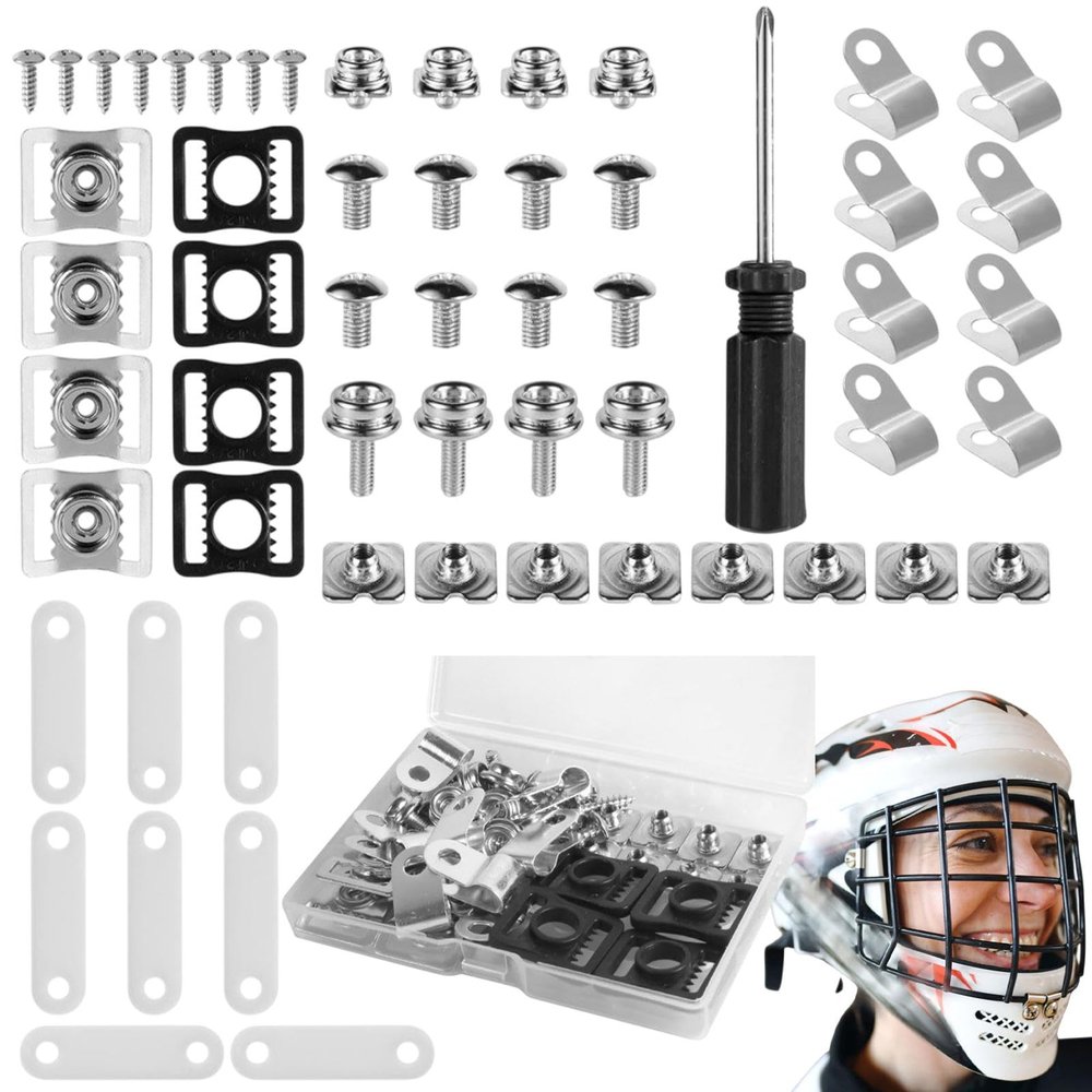 Hockey Helmet Repair Kit, Helmet Maintenance Tools, Replacement Screw Set