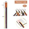 TRKETK 4-Piece Bookmark Set with 5 Colorful Faux Leather Ribbons view 2