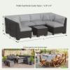 AUUZPI Rectangular Patio Furniture Cover, Waterproof 420D, 360 x 144 x 80 cm view 4