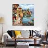 Okeeyseda Paint by Numbers DIY Acrylic Painting Kit for Kids & Adults, 40 x 45 cm, Silent Harbor Pattern, 3 Brushes view 2