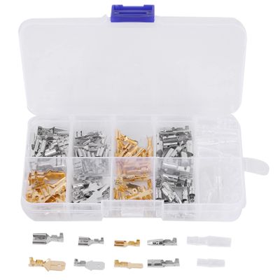 Okeeyseda 150-Piece Spade Terminal Crimp Connector Kit, 2.8/4.0/4.8/6.3 mm