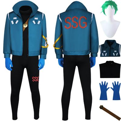 Roronoa Zoro One Piece Egghead Island Cosplay Costume Set for Men, XL