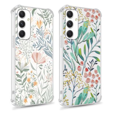 Phoona 2-Pack Phone Cases for Samsung Galaxy A54 5G, 6.4", Floral01