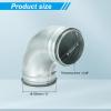 YKMBFEQC 4-Inch 90-Degree Duct Connector, Galvanized Steel Elbow with Rubber Gasket view 2