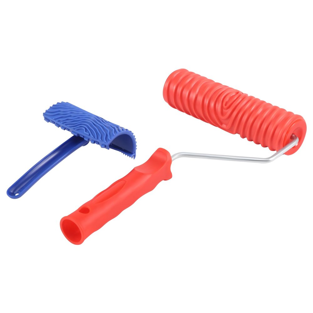 Okeeyseda Imitation Pattern Tool Set EG300T 7 Rubber Roller + MS16 Realistic Wood Grain Tool