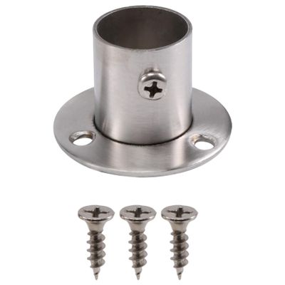 Okeeyseda Wardrobe 22 mm Diameter Pipe Hanging Rail Rod End Support Bracket
