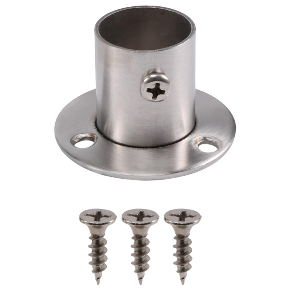 Okeeyseda Wardrobe 22 mm Diameter Pipe Hanging Rail Rod End Support Bracket