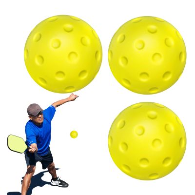 Indoor Pickleballs, 74 mm, Hollow, Relatively Soft