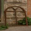 Antique Cast-Iron Window with Round Arch view 1