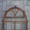 Antique Cast-Iron Window with Round Arch view 4